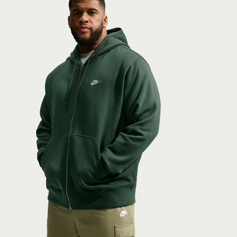 Nike Club Hoodie FIR/FIR/WHITE