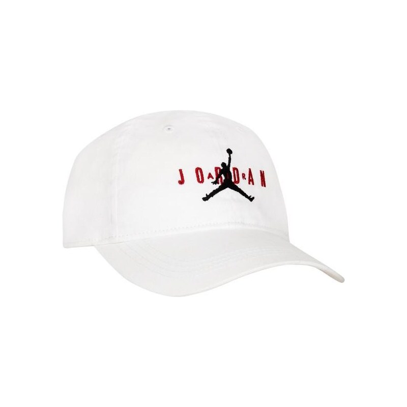 Jordan jan curve brim adjustable hat WHITE