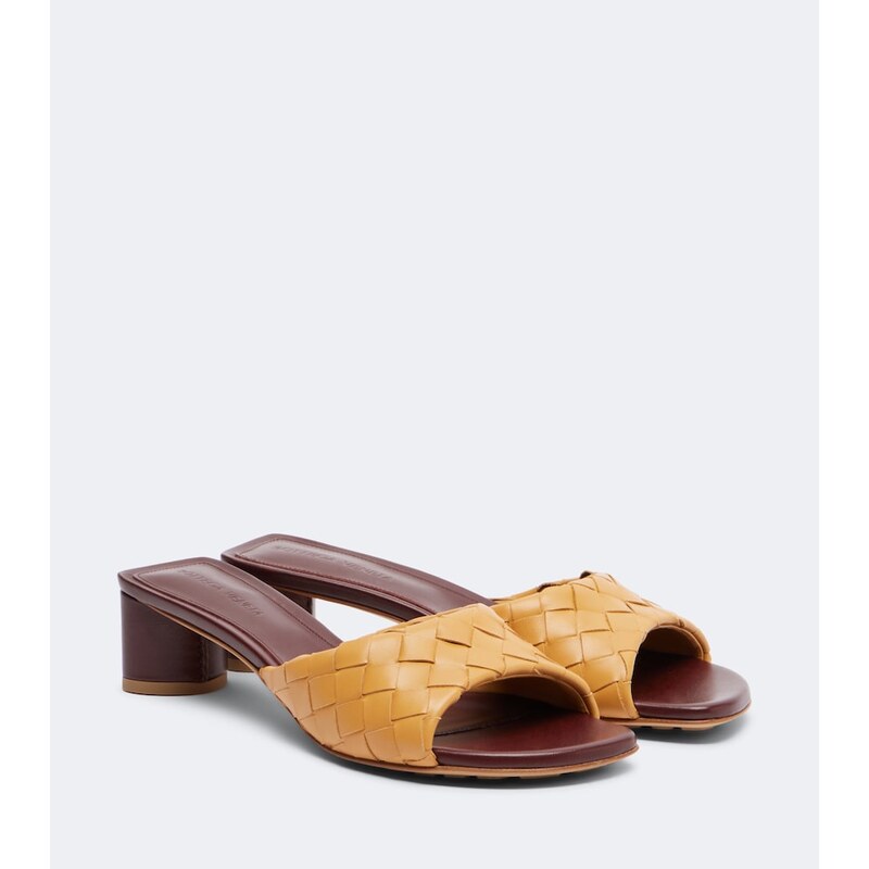 Bottega Veneta Parco Intrecciato leather mules