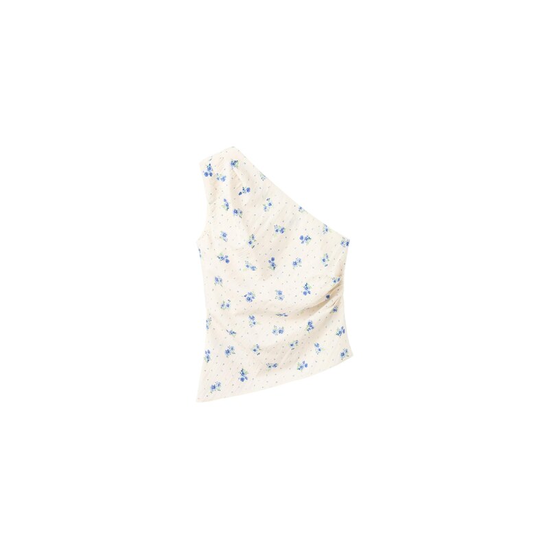 MANGO Top COYA světlemodrá / tmavě modrá / zelená / offwhite