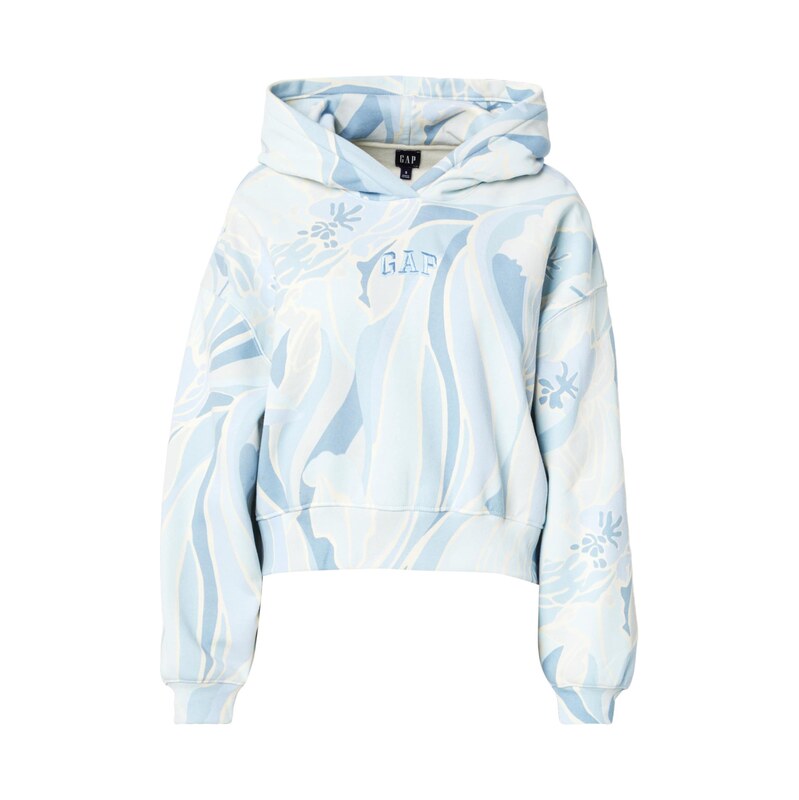 GAP Mikina opálová / pastelová modrá / světlemodrá / offwhite