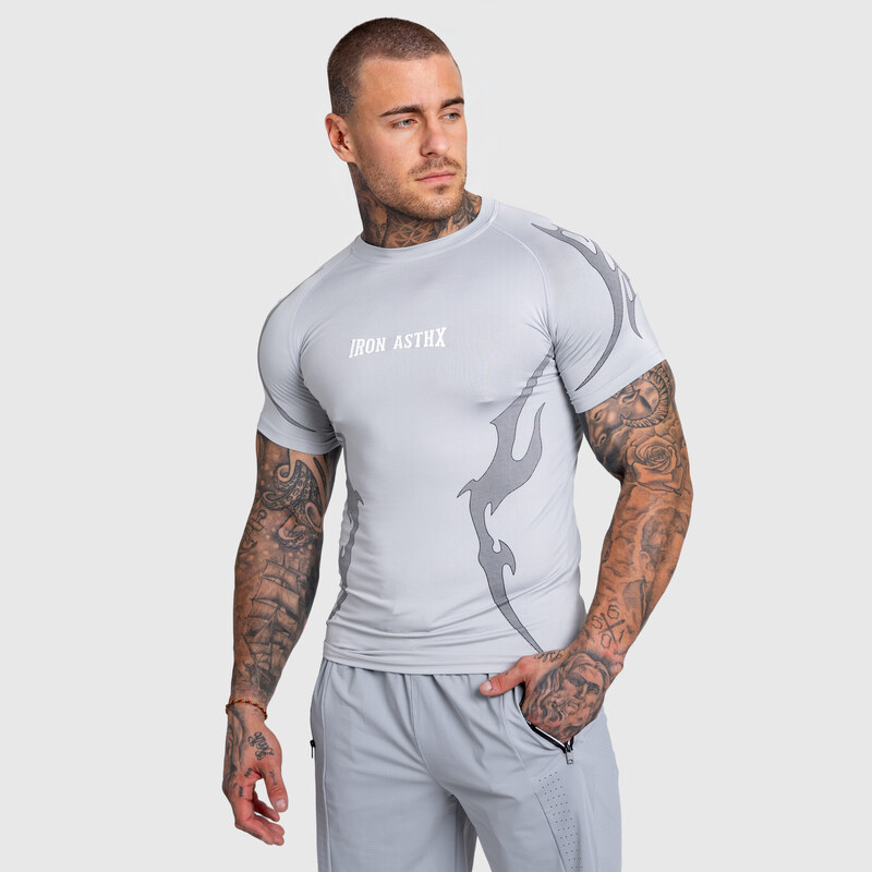 Pánské sportovní tričko Iron Aesthetics Titan, šedé