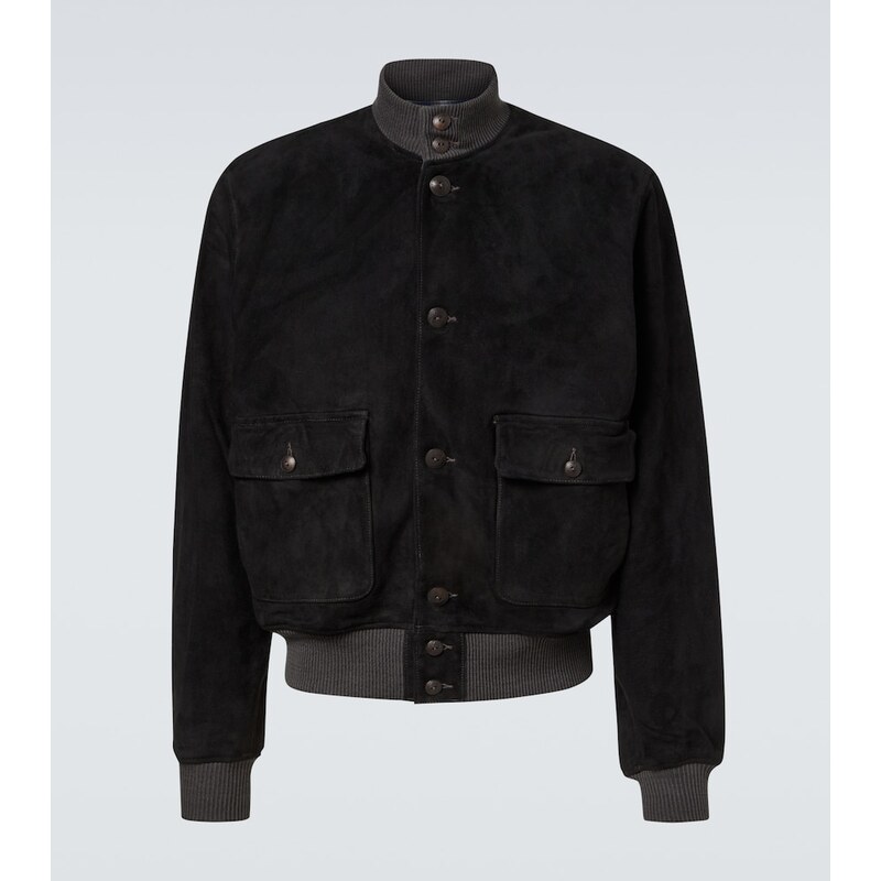RRL Mason suede bomber jacket