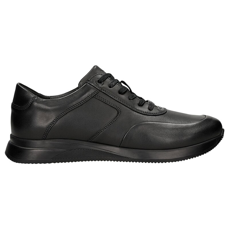 Wojas Černé Kožené Sneakers Pro Muže