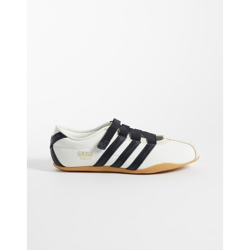 adidas Originals Tokyo mary jane flats in off white and black