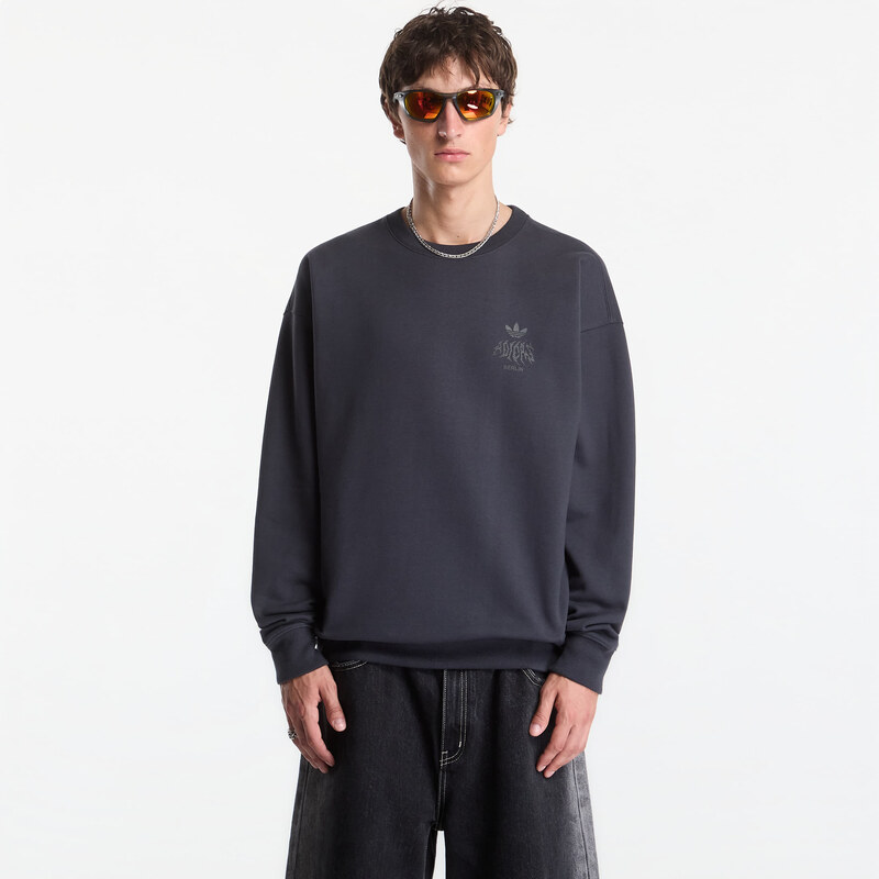 adidas Originals Mikina adidas Berlin GFX Crew Carbon L