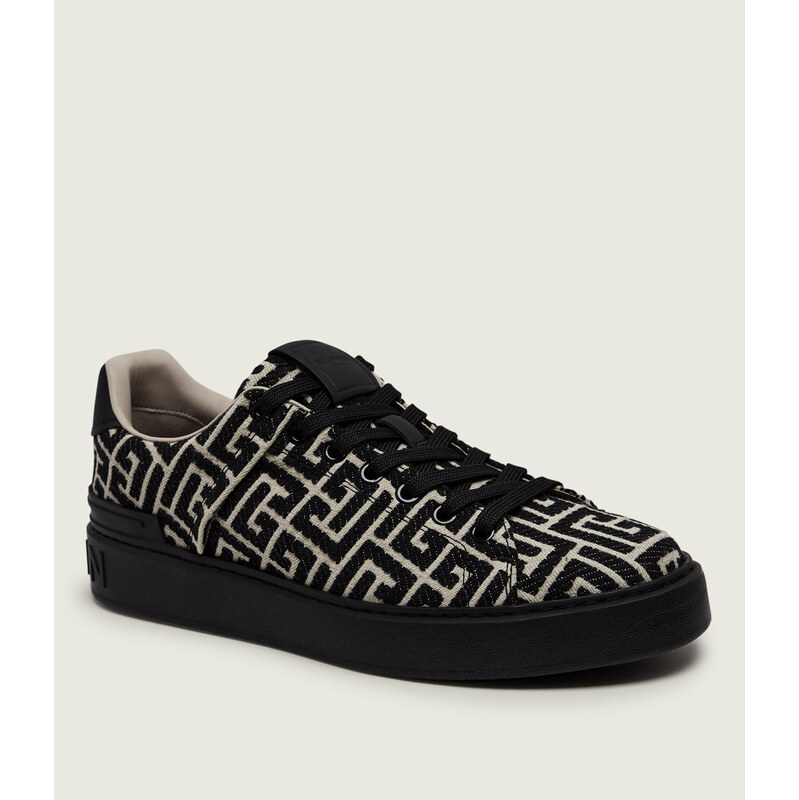 Balmain Tenisky B-Court s přídavkem kůže