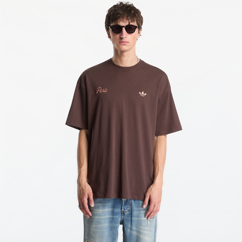 adidas Originals Tričko adidas Paris GFX Tee Brown XL