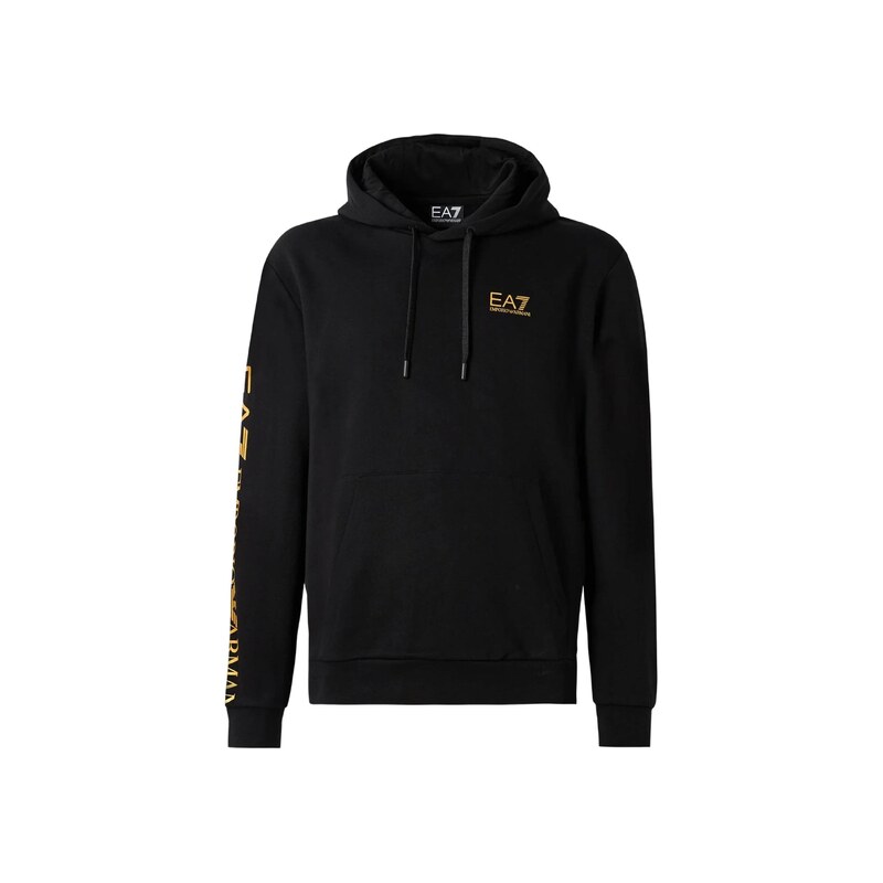 EA7 Emporio Armani Mikina zlatá / černá