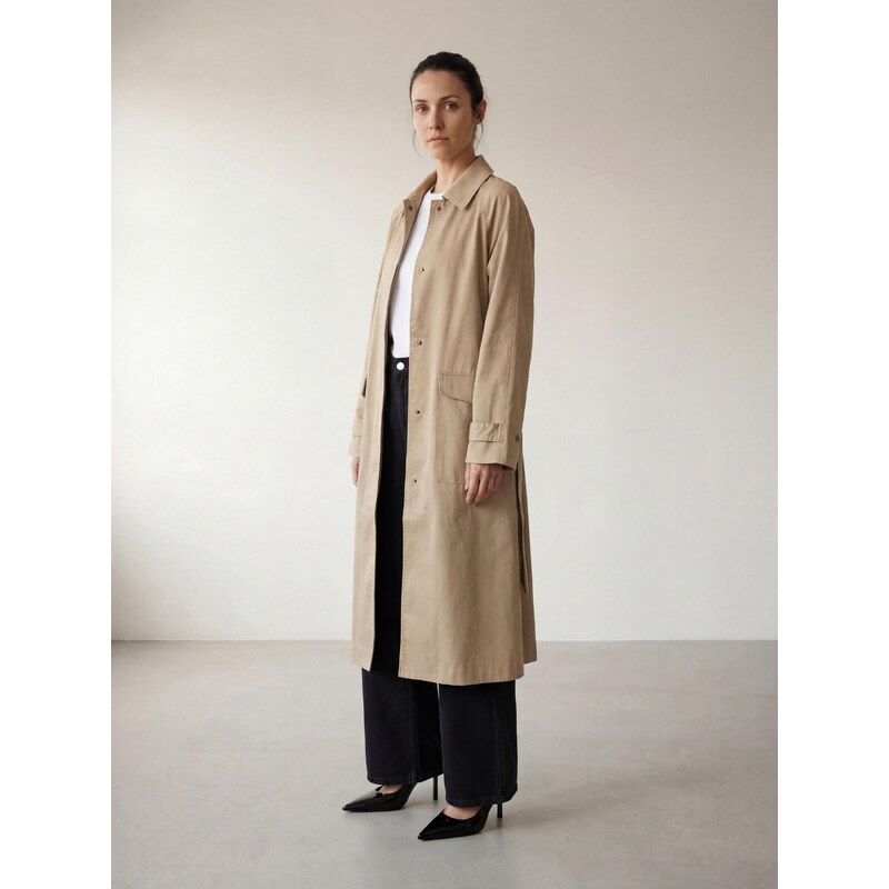 ARMIE Tenký kabát The Tina Trenchcoat béžová