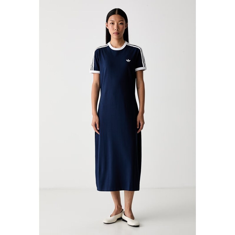 adidas Originals šaty bavlněné s elastanem