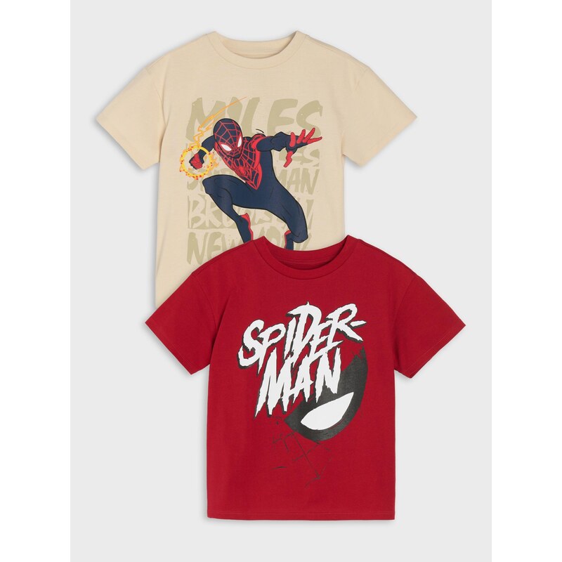 Sinsay - Bavlněná trička s potiskem 2 ks Spider-Man -