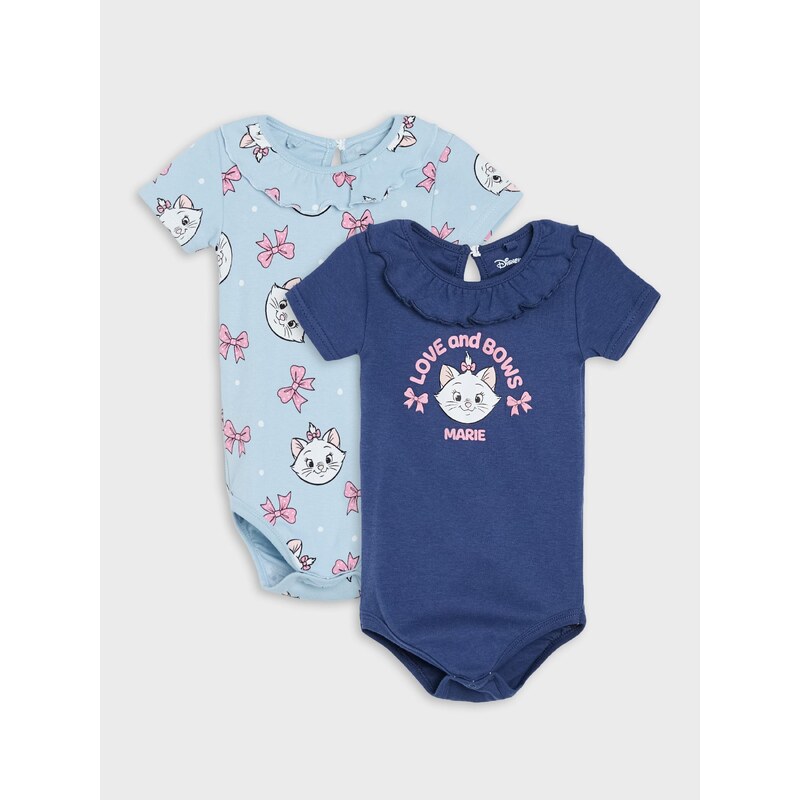 Sinsay - Bavlněné body s potiskem a ozdobním límečkem 2 pack