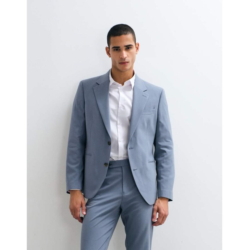ASOS DESIGN slim suit blazer in light blue