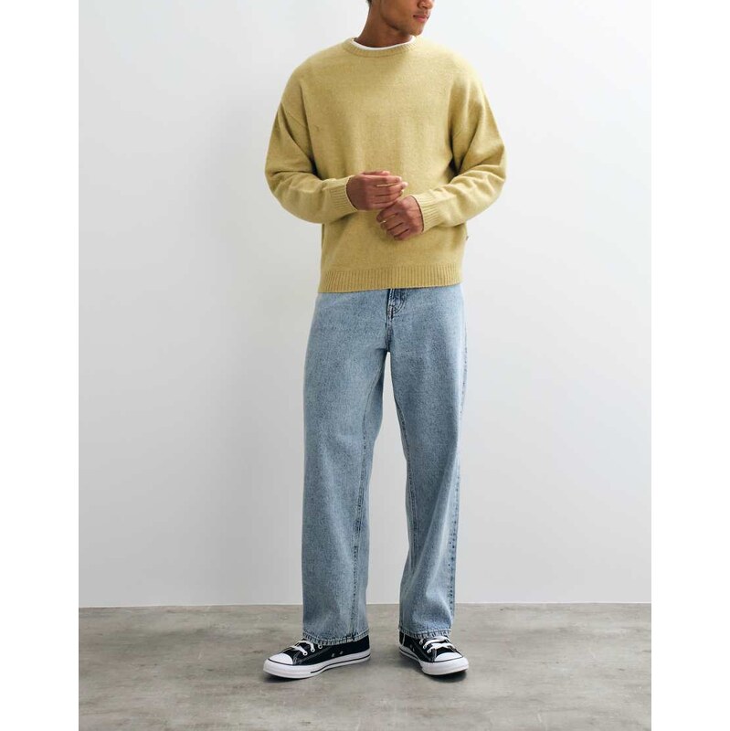 JJ Rebel Phil baggy jeans in light blue wash