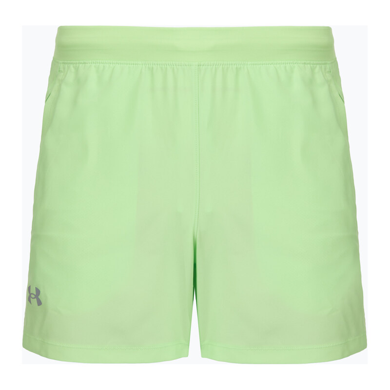 Pánské běžecké šortky Under Armour Launch 5 lumos lime/white