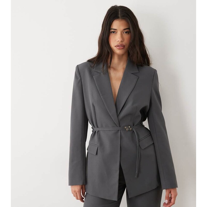 Kaiia exclusive 90s cinched waist oversized blazer co-ord in