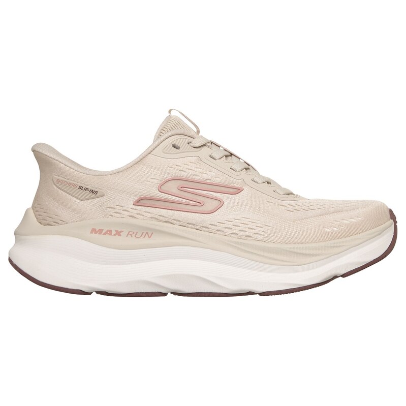 Skechers Ženy Slip-ins: Max Run Shoes v Přírodní Barva, Velikost