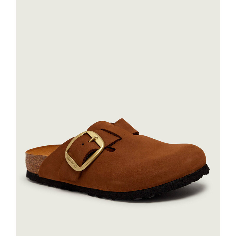 Birkenstock Kožené pantofle typu mules Boston Big Buckle |