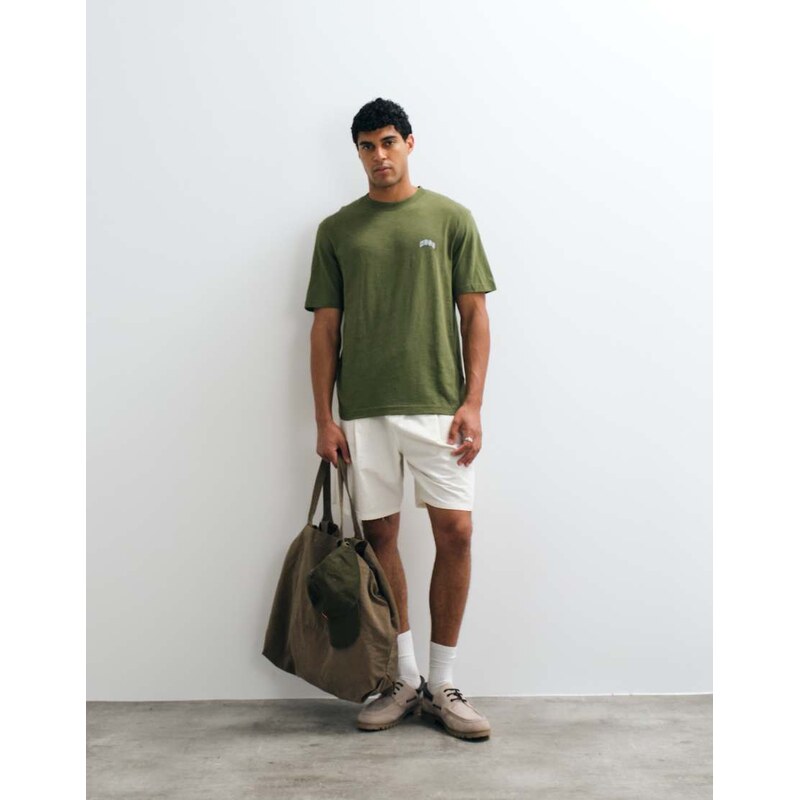 HUGO Blue Nowboi chest logo regular fit t-shirt in green