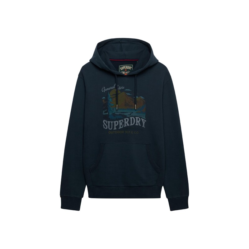 Superdry & Co Mikina Outdoors Mountain námořnická modř / opálová
