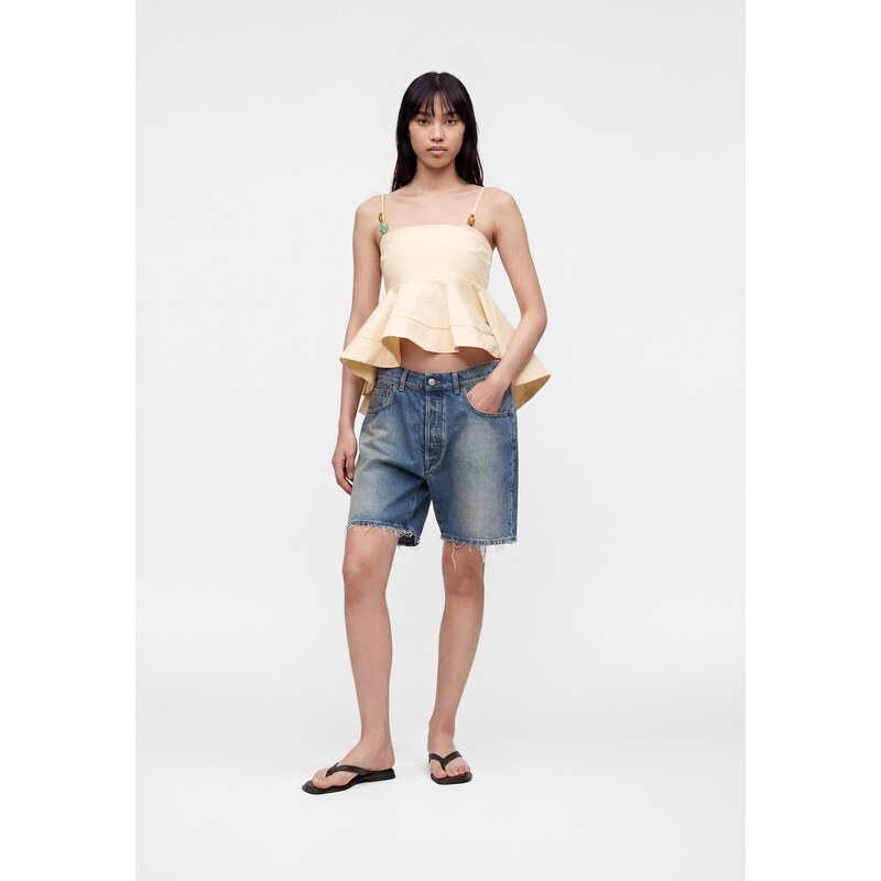 TOPSHOP Top TSMINA SL TOP WVN béžová