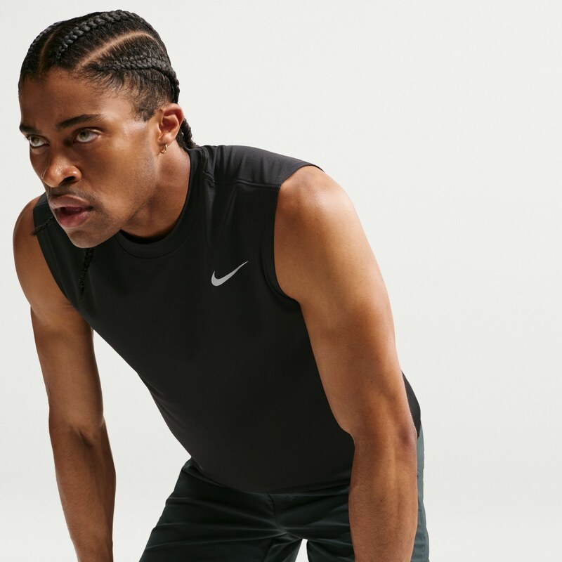 Nike Men Dri-FIT Sleeveless Shirt BLACK/MATTE SILVER