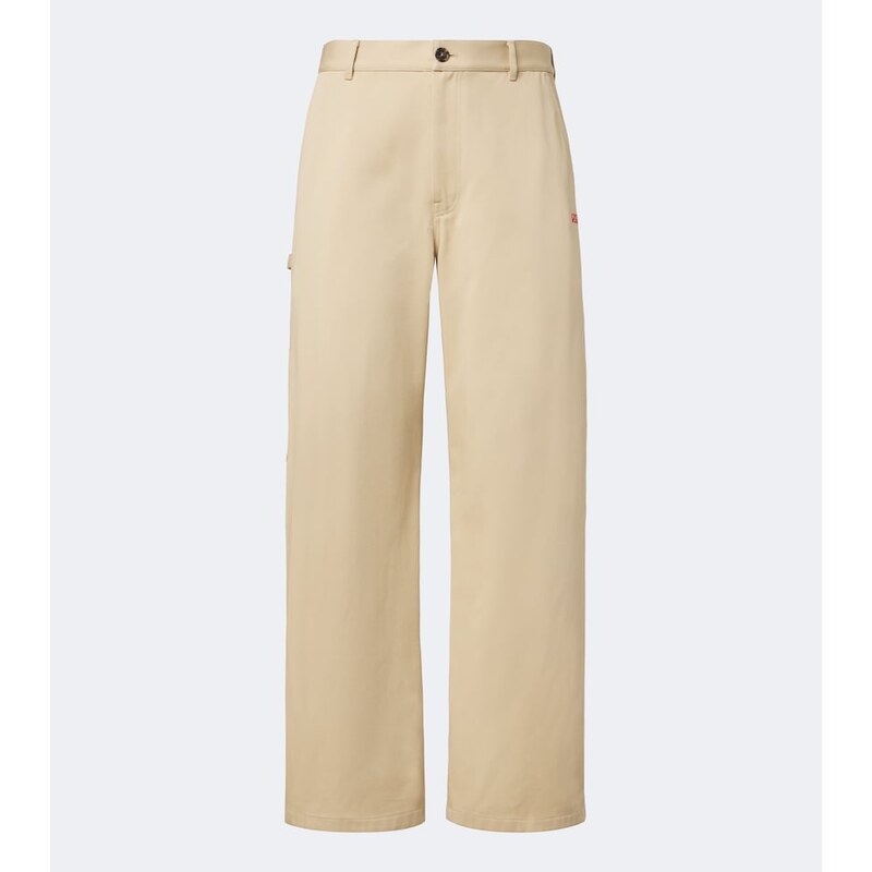 Loewe Double L cotton twill wide-leg pants