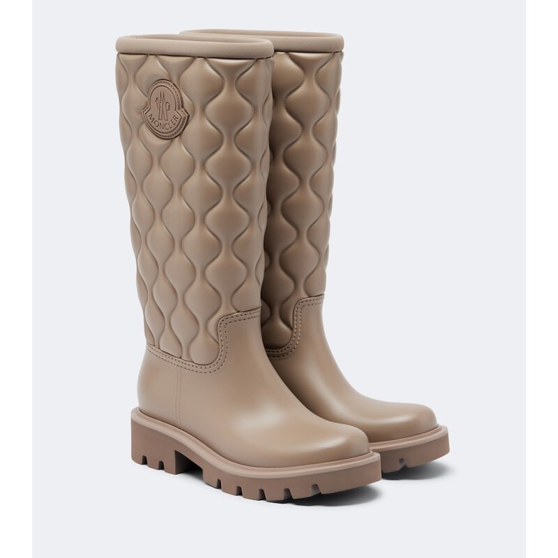 Dámské deštné holínky Moncler Kickstream v barvě Intense Beige