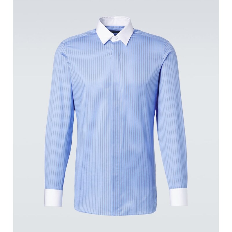 Tom Ford Striped cotton satin shirt