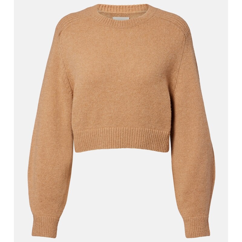 Khaite Masie cropped wool and cashmere sweater