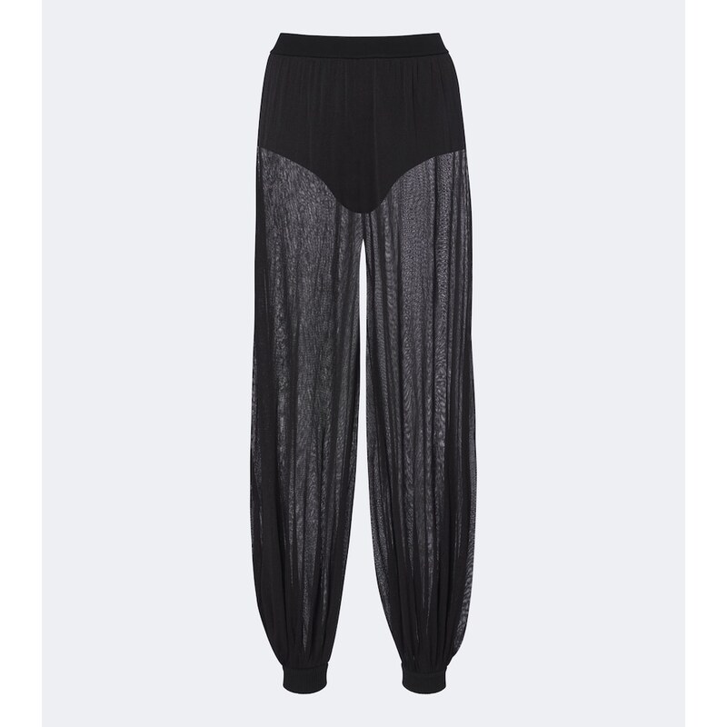 Simkhai Flora sheer knit balloon pants