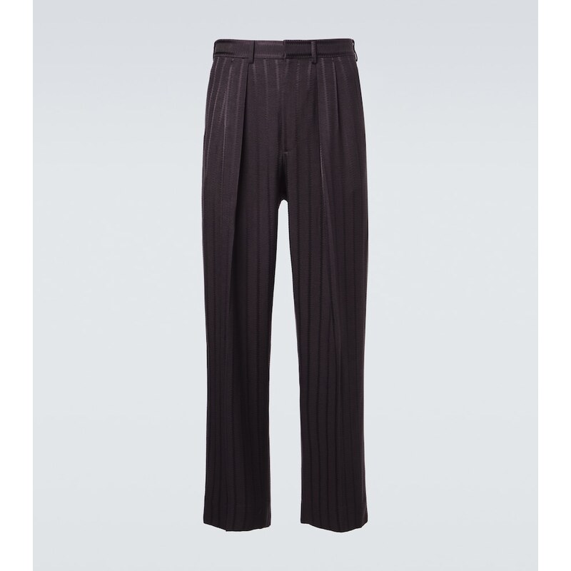 Tom Ford Striped jacquard straight pants