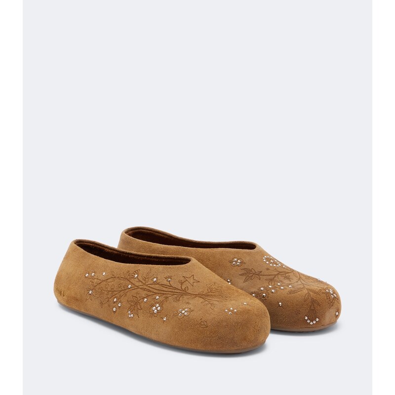 Golden Goose Tierra studded suede slip-on shoes
