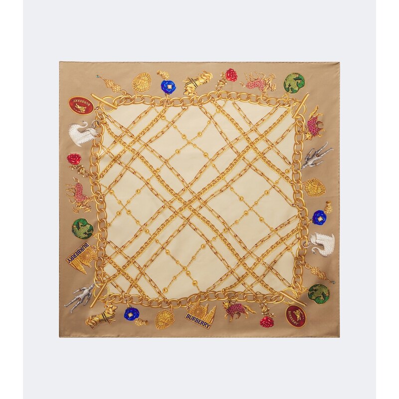 Burberry Printed silk twill scarf