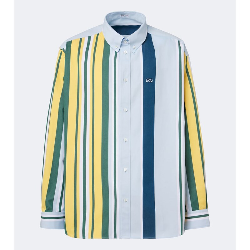 Loewe Double L striped cotton twill shirt