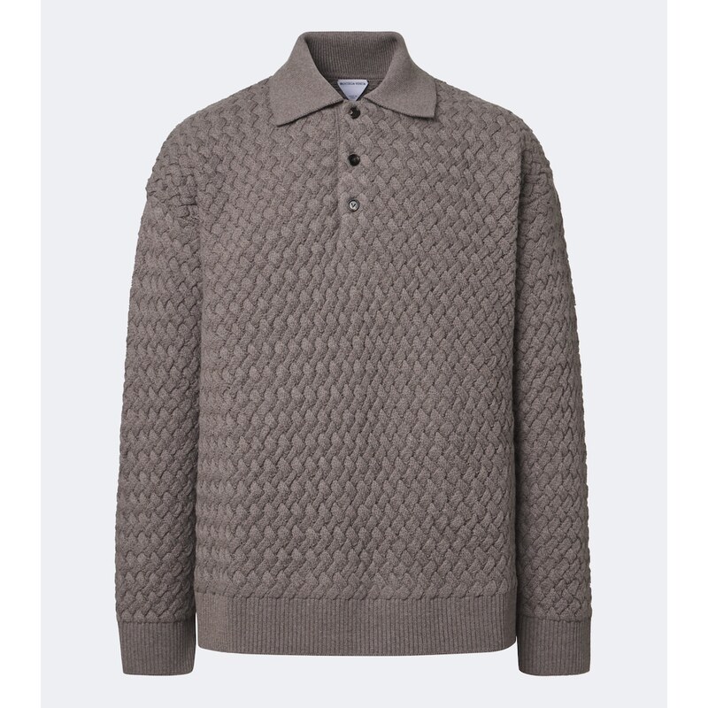 Bottega Veneta Intrecciato wool polo sweater