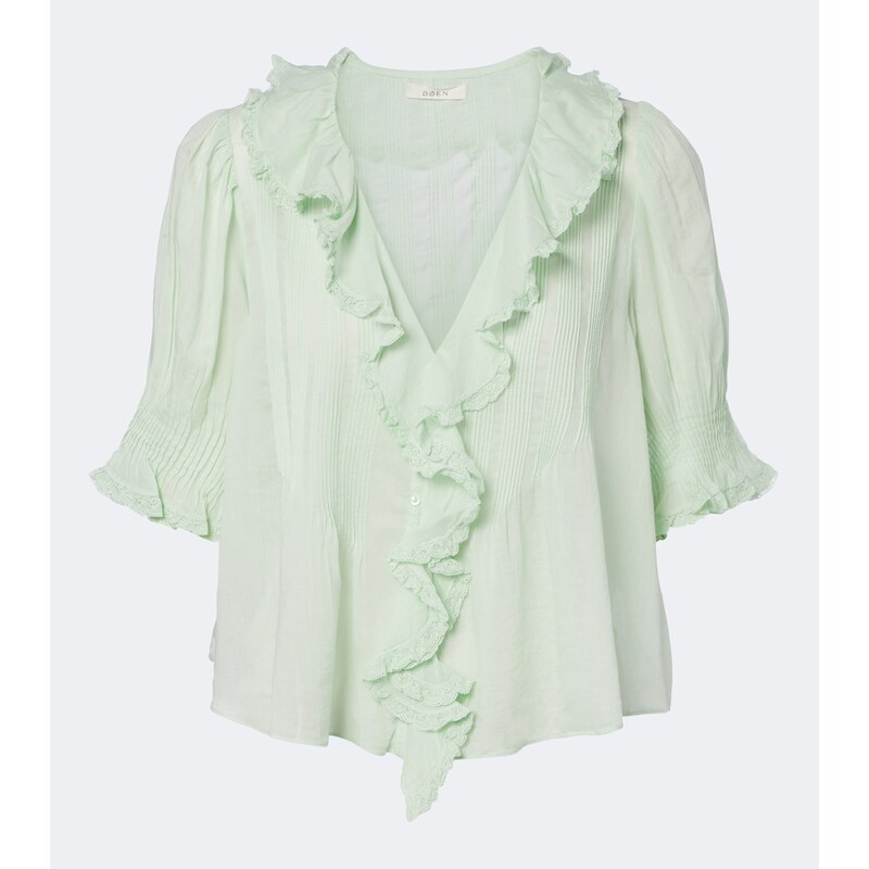 Dôen Henri ruffled cotton top