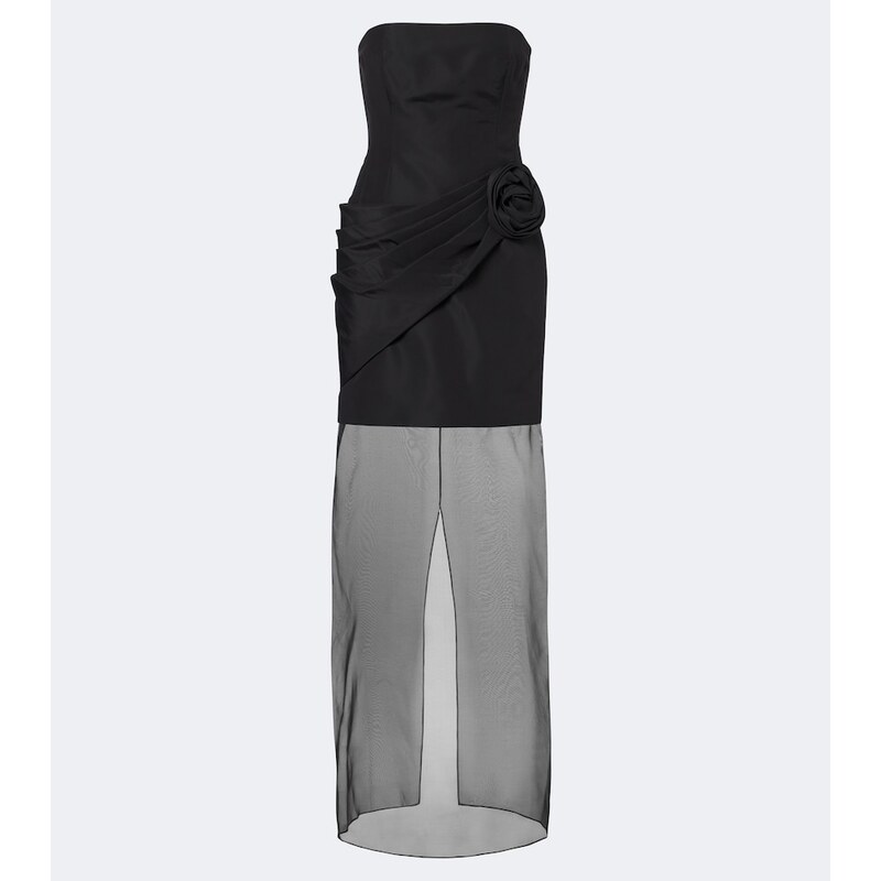 Carolina Herrera Silk faille and organza bustier gown