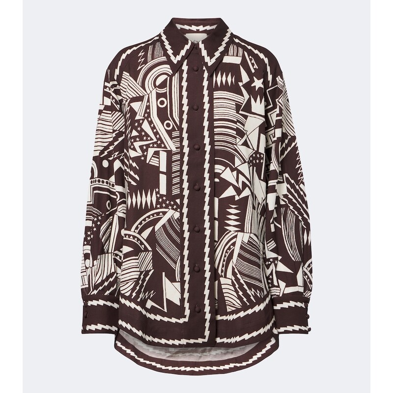 Alemais AlÃmais Lori printed cotton poplin shirt