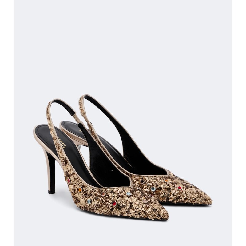 Isabel Marant Pafya embellished slingback pumps