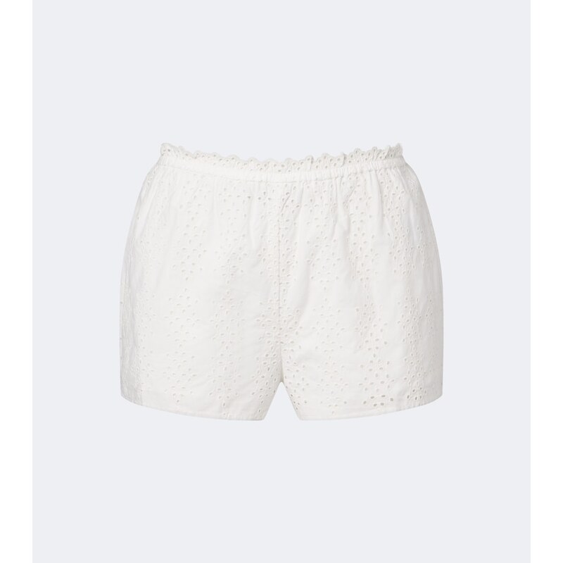 Posse Harriet embroidered cotton poplin shorts