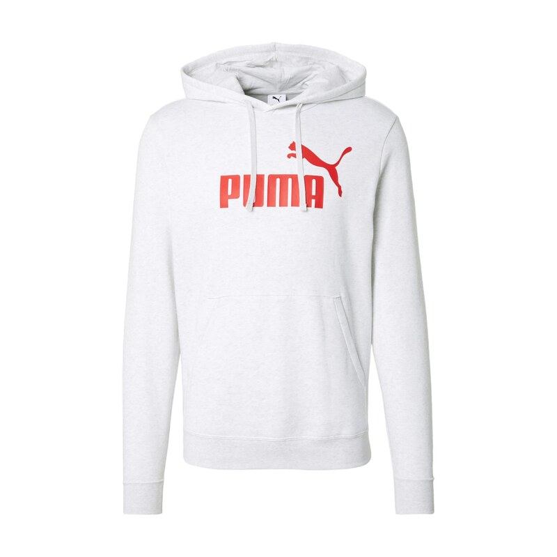 PUMA Sportovní mikina ESS No. 1 červená / bílý melír