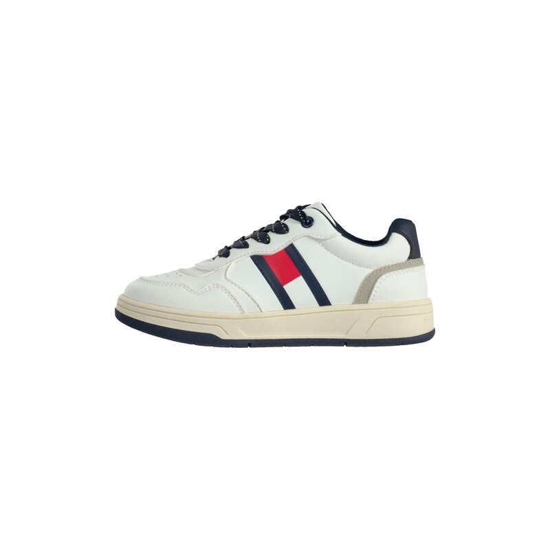 TOMMY HILFIGER Tenisky HAMPTON námořnická modř / šedá / červená
