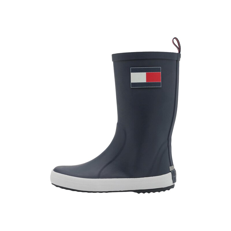 TOMMY HILFIGER Gumové holínky RUDY modrá / červená třešeň / bílá