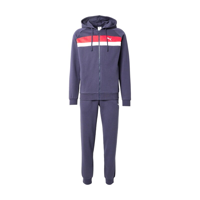 PUMA Tepláková souprava námořnická modř / červená / bílá