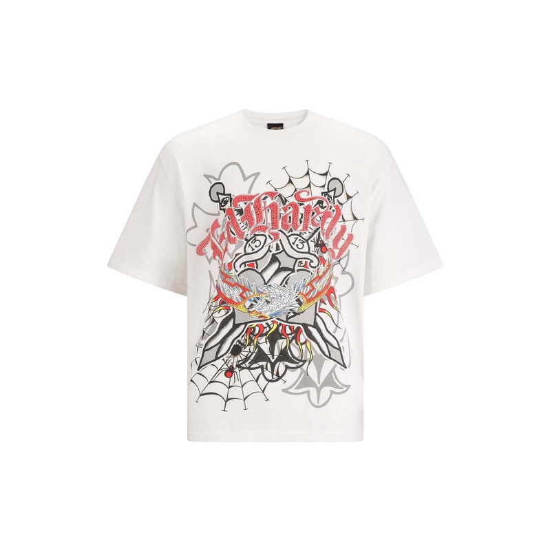 Ed Hardy Tričko Gothic Blitzadler bílá
