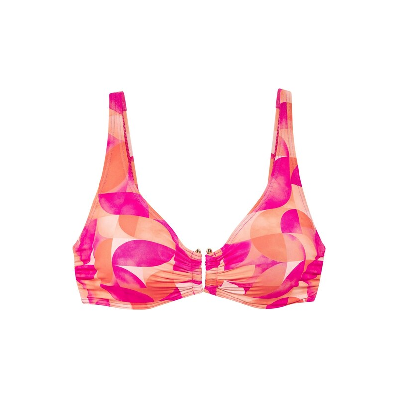 LASCANA Horní díl plavek oranžová / jasně oranžová / pink
