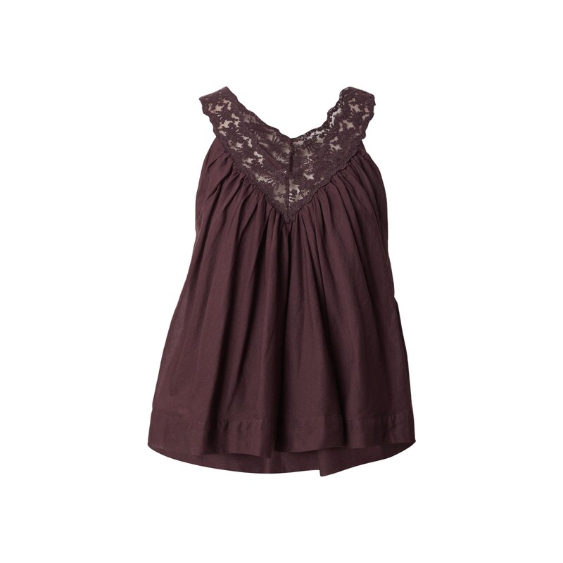 TOPSHOP Top čokoládová