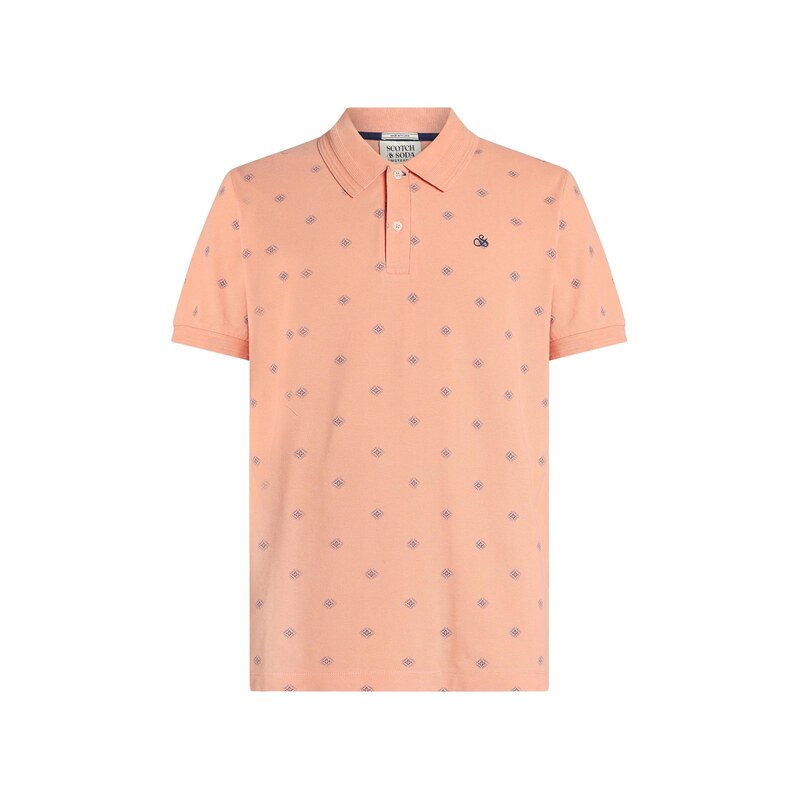 SCOTCH & SODA Tričko tmavě modrá / korálová